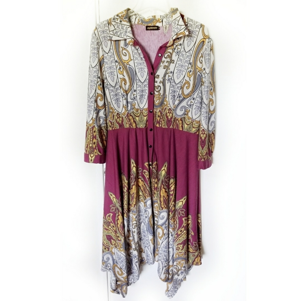 Reborn Handkerchief Skirt Shirtdress 1X